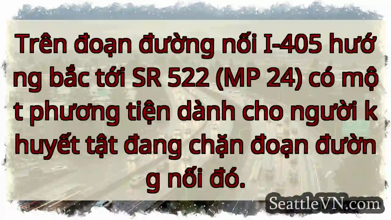 Trên đoạn đường nối I-405 hướng bắc tới SR 522