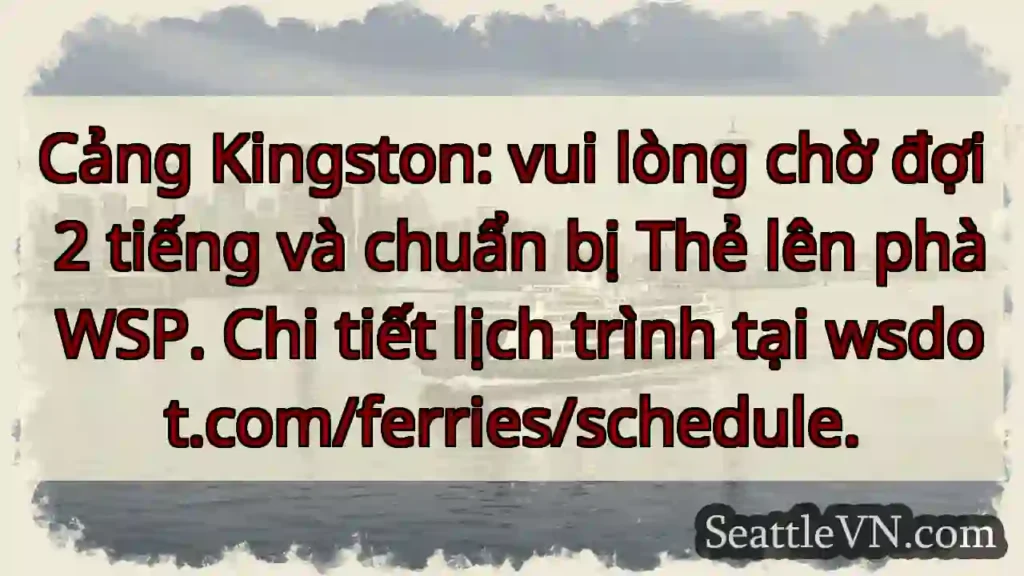 Chờ 2 tiếng! Chuẩn bị thẻ WSP.