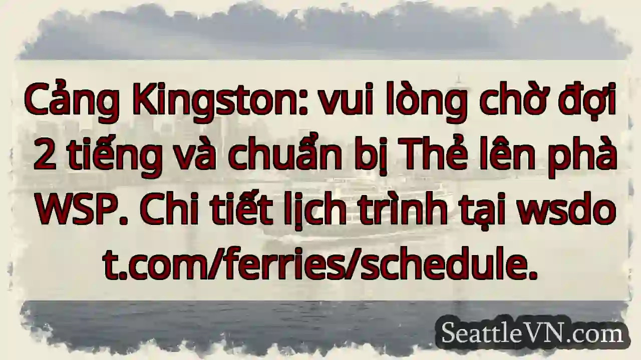 Chờ 2 tiếng! Chuẩn bị thẻ WSP.