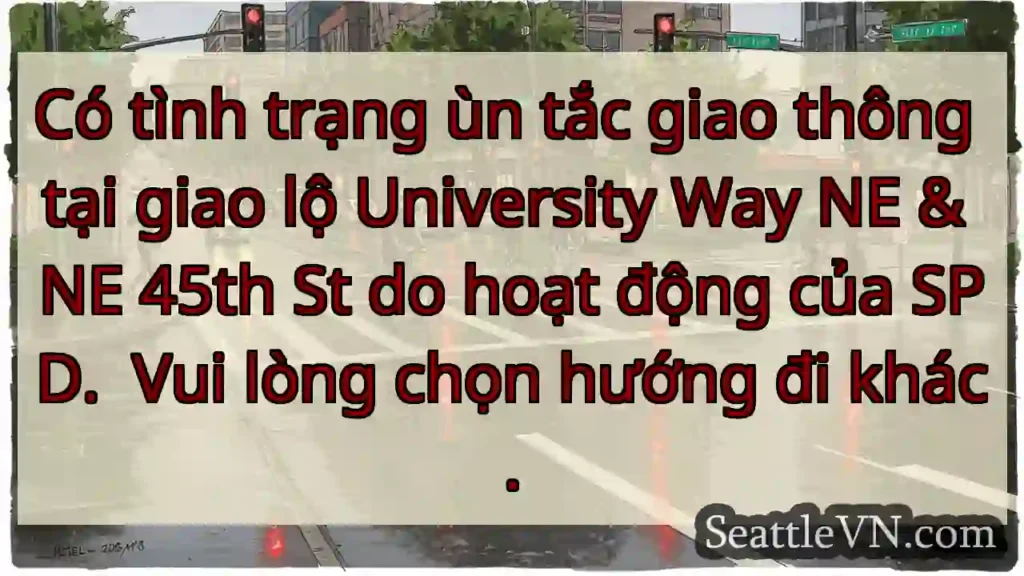 Ùn tắc giao thông! Chọn hướng khác.