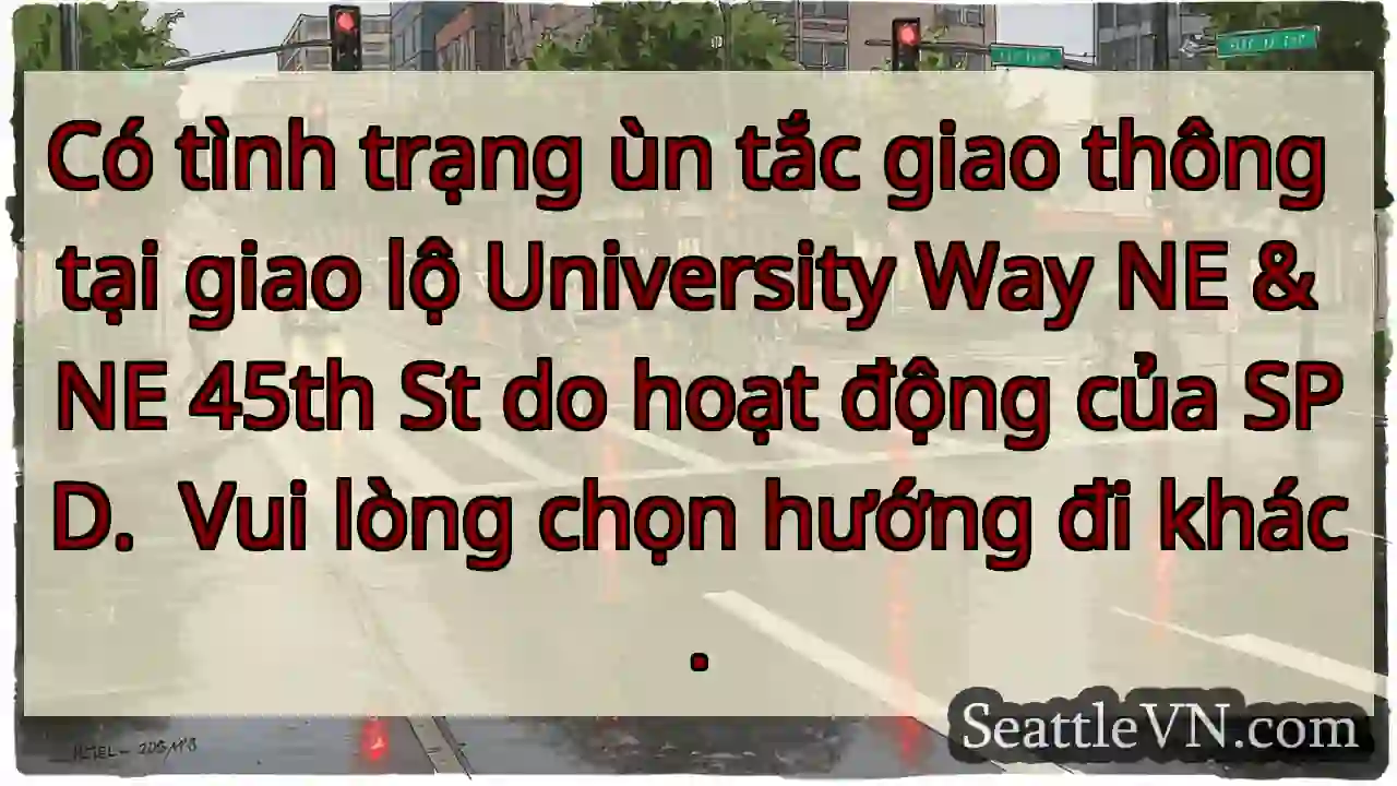 Ùn tắc giao thông! Chọn hướng khác.