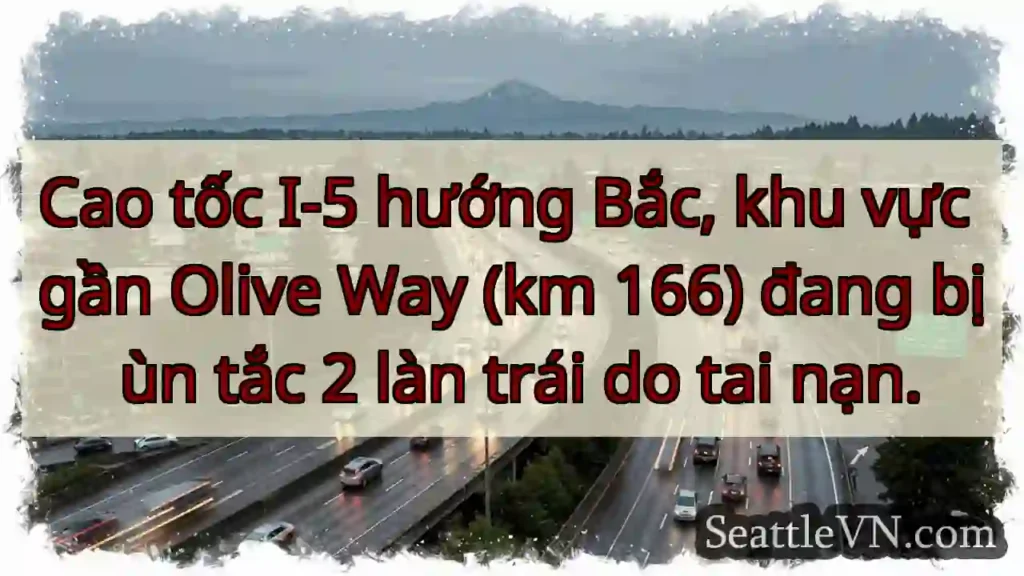 Ùn tắc I-5 Bắc! Gần Olive Way.