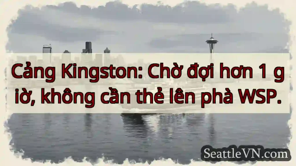 Kingston Port: Chờ phà WSP lâu!