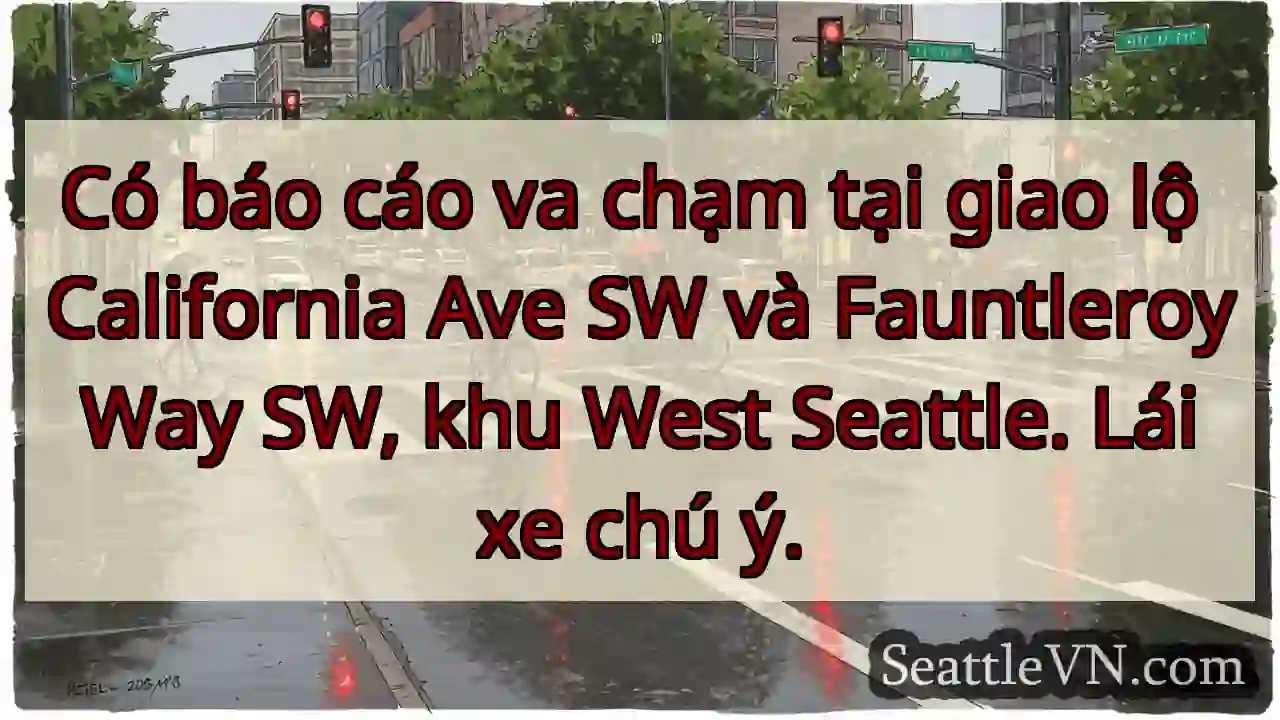 Va chạm! California & Fauntleroy SW