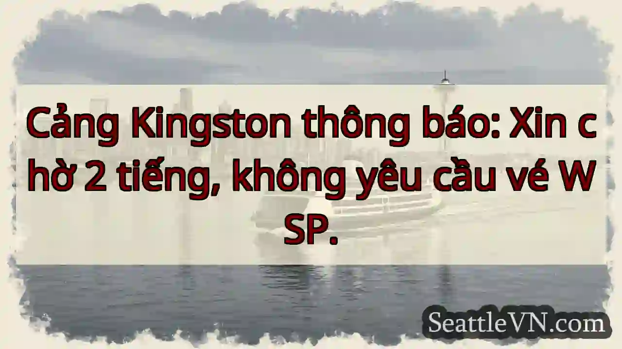 Chờ 2 tiếng! Không cần vé WSP.