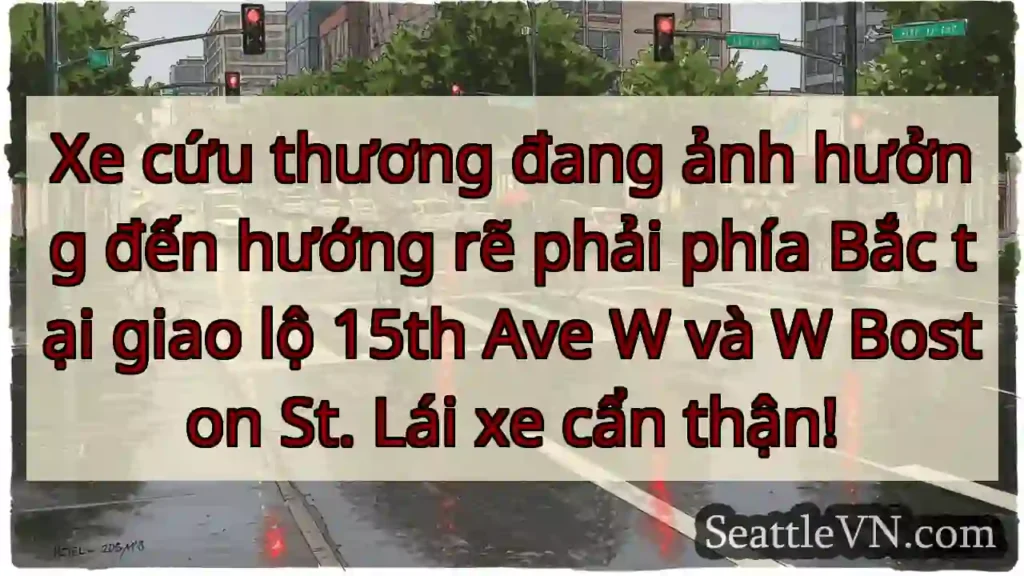 Cẩn thận! Xe cứu thương rẽ phải!