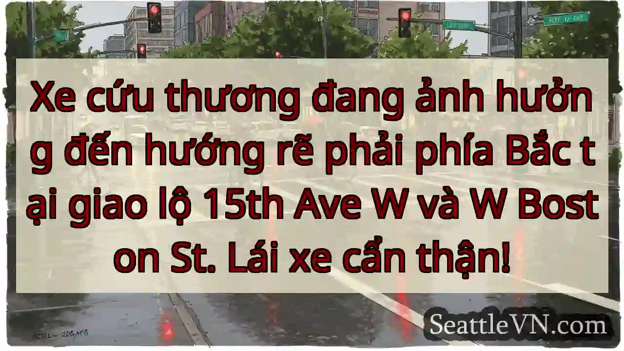 Cẩn thận! Xe cứu thương rẽ phải!