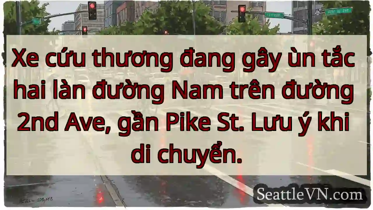 Ùn tắc! Xe cứu thương trên 2nd Ave.