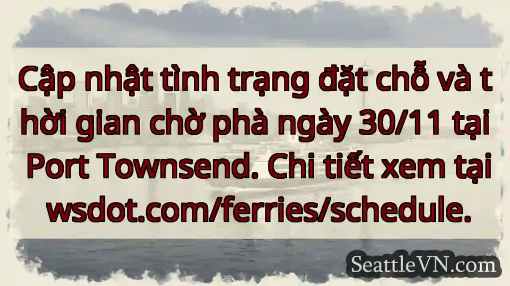 Phà 30/11: Kiểm tra tình trạng!