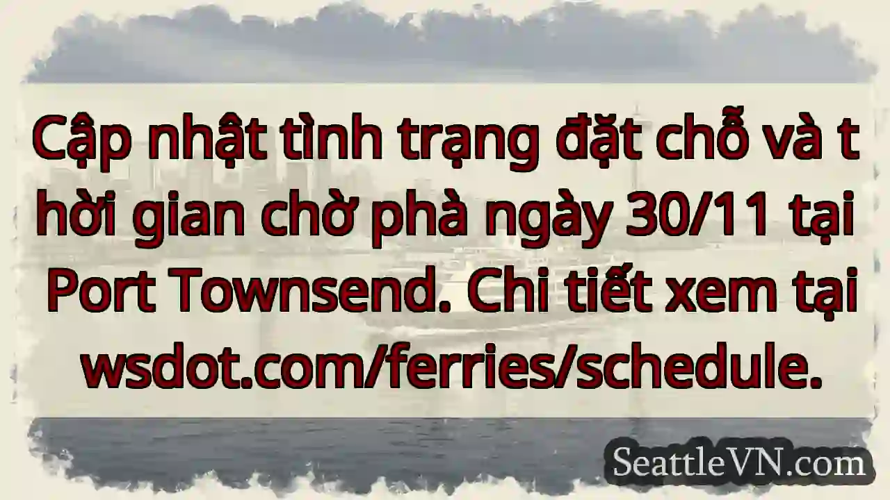 Phà 30/11: Kiểm tra tình trạng!