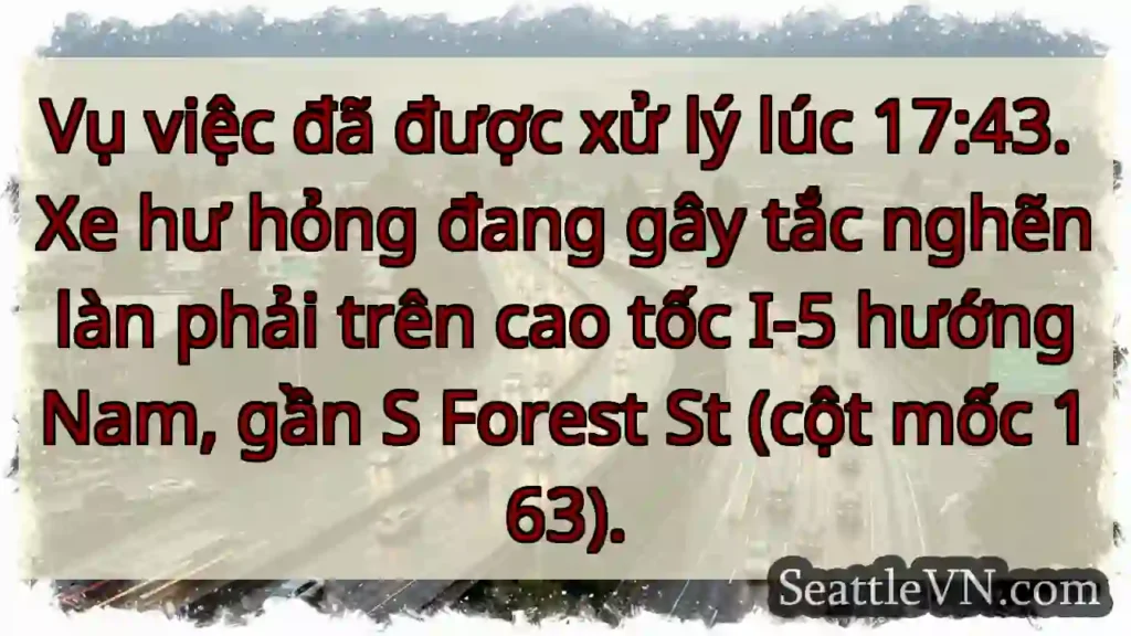 Tắc đường I-5 Nam! Cột 163.
