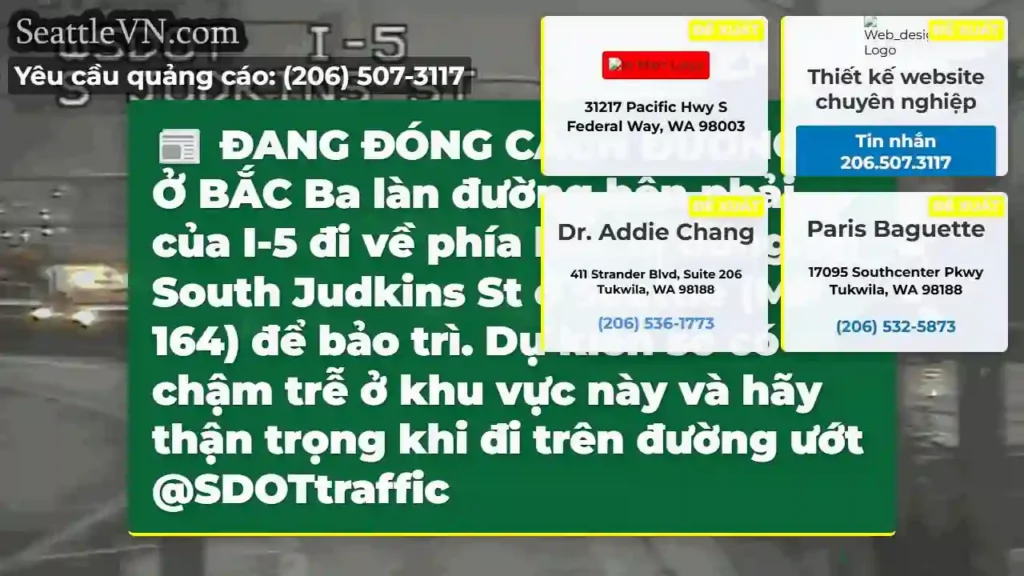 ĐANG ĐÓNG CÁCH ĐƯỜNG I-5 Ở BẮC