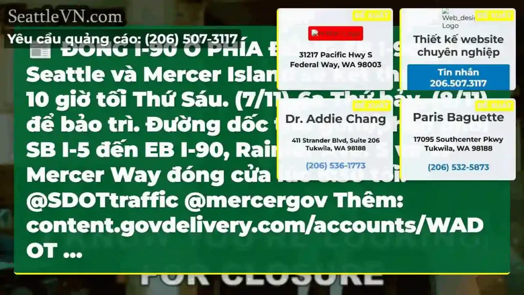 ĐÓNG I-90 Ở PHÍA ĐÔNG