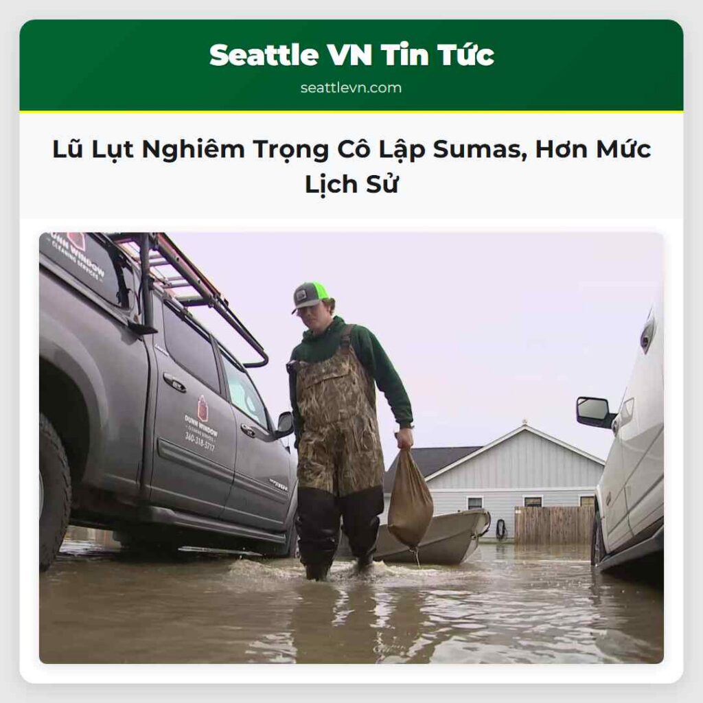 Lũ Lụt Nghiêm Trọng Cô Lập Sumas, Hơn Mức Lịch Sử