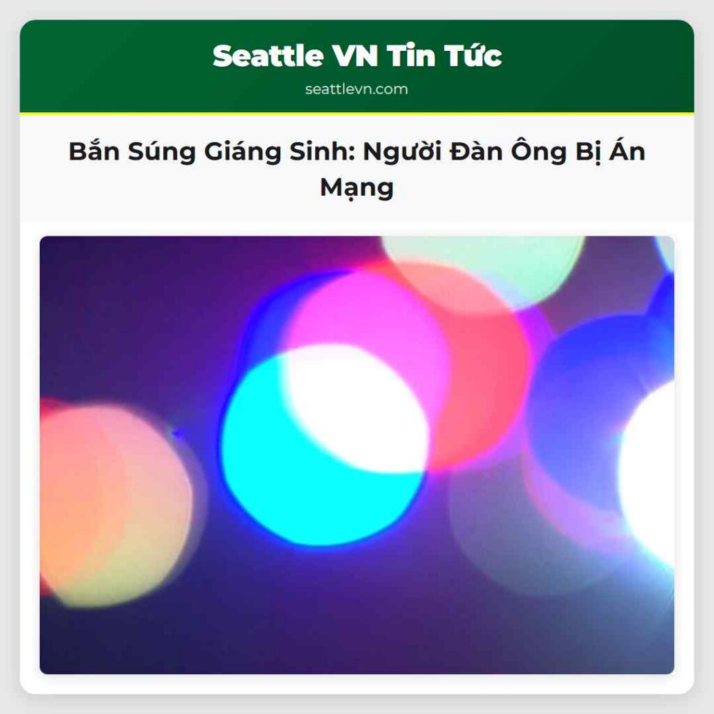 Bắn Súng Giáng Sinh: Người Đàn Ông Bị Án Mạng