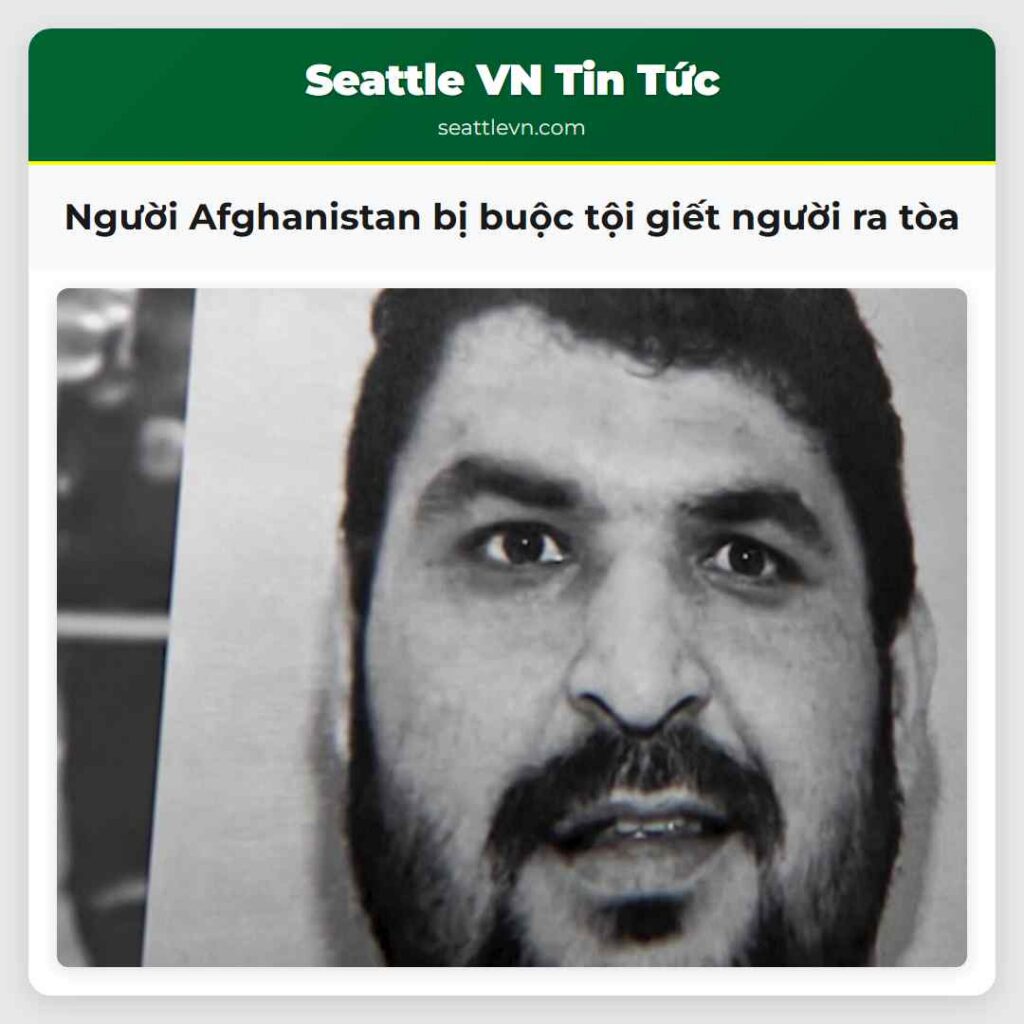 Người Afghanistan bị buộc tội giết người ra tòa