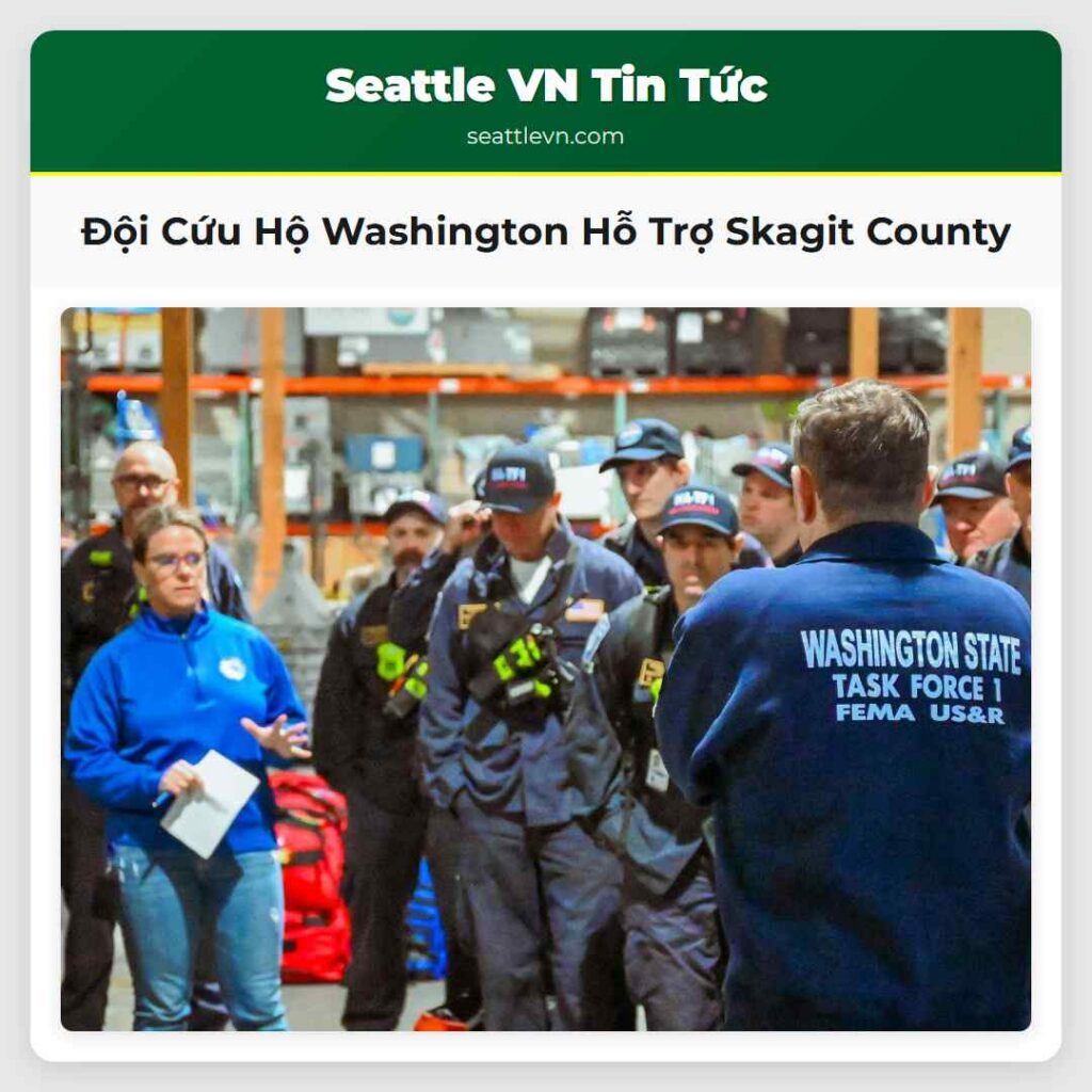 Đội Cứu Hộ Washington Hỗ Trợ Skagit County