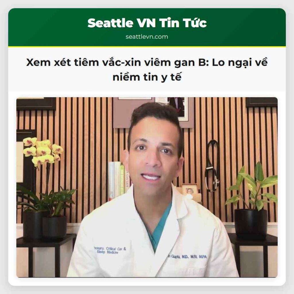 Xem xét tiêm vắc-xin viêm gan B: Lo ngại về niềm