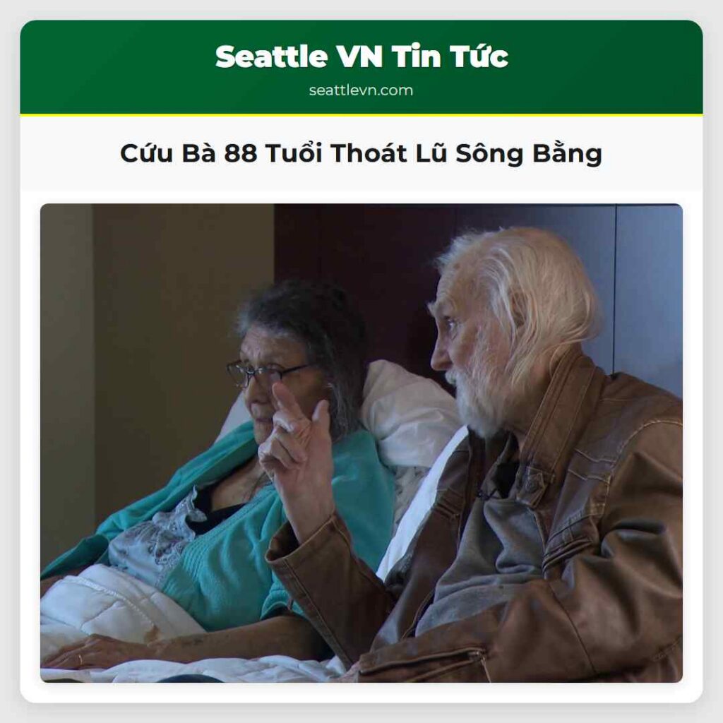 Cứu Bà 88 Tuổi Thoát Lũ Sông Bằng