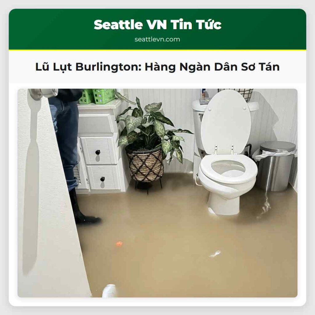 Lũ Lụt Burlington: Hàng Ngàn Dân Sơ Tán