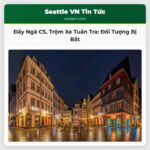 Nghi phạm Đẩy Ngã Cảnh Sát Trộm Xe Tuần Tra ở Washington