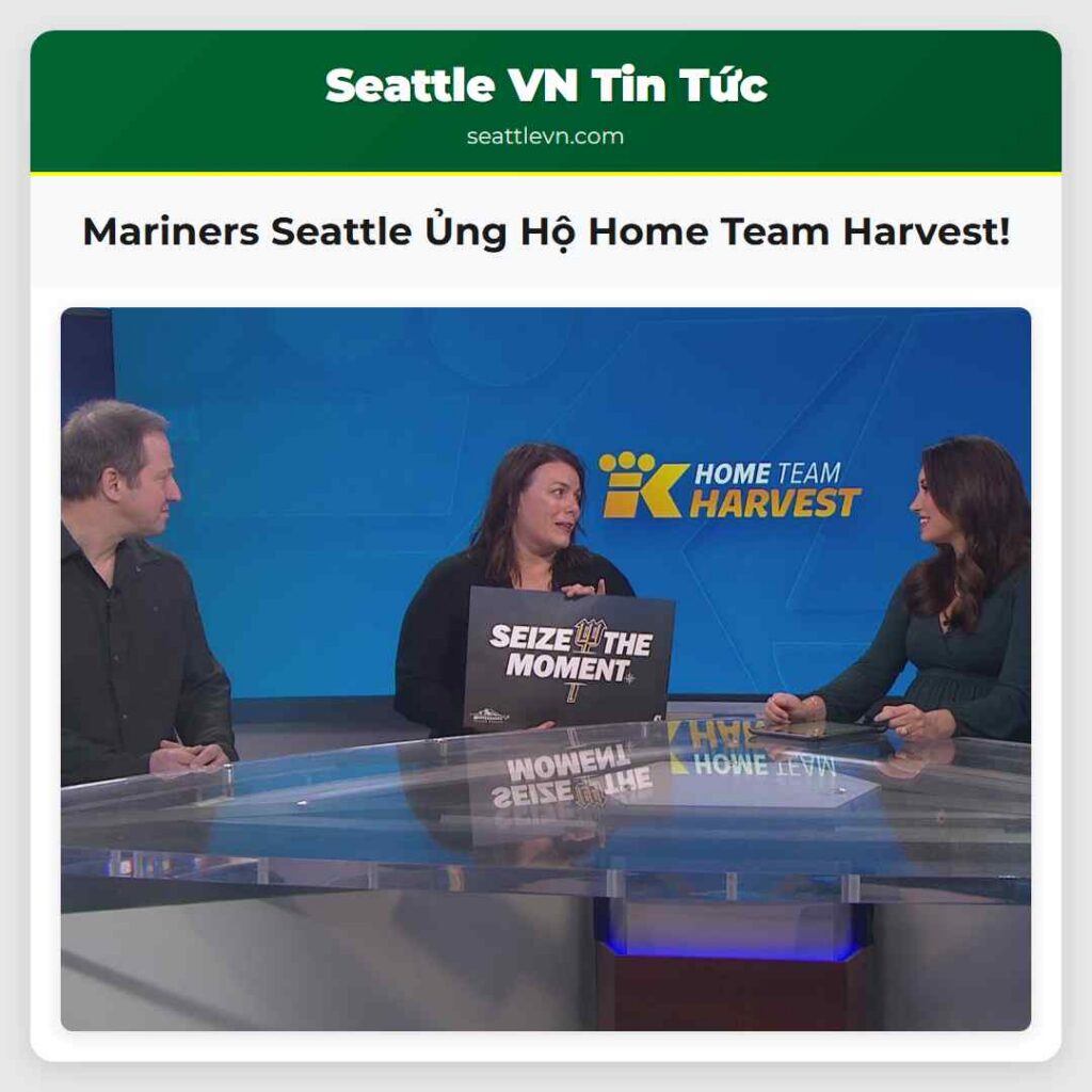 Mariners Seattle Ủng Hộ Home Team Harvest!