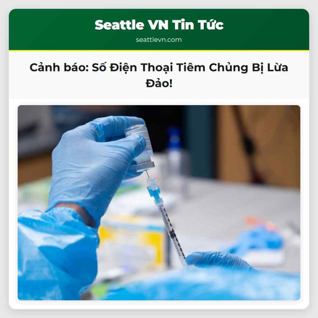 Cảnh báo: Số Điện Thoại Tiêm Chủng Bị Lừa Đảo!