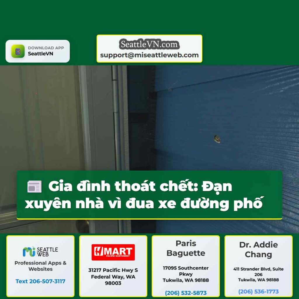 Gia đình thoát chết: Đạn xuyên nhà vì đua xe