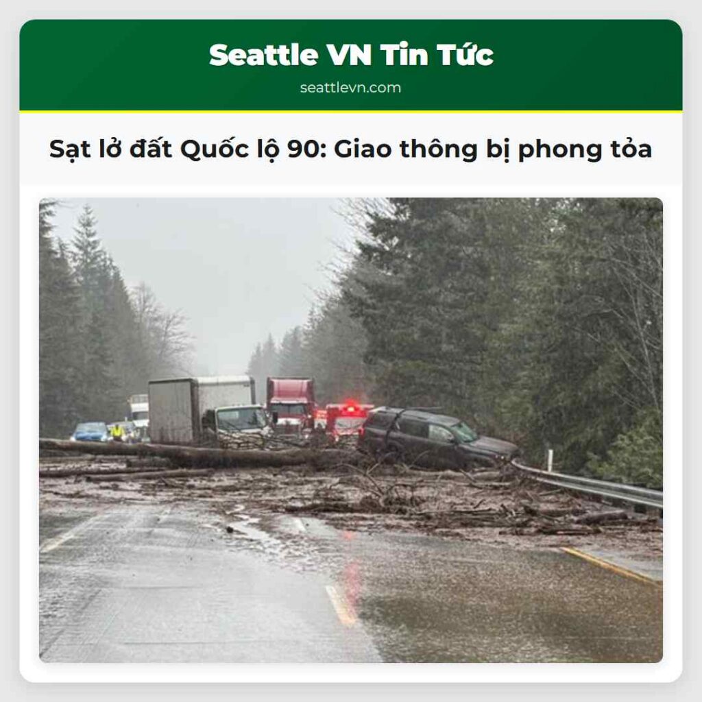 Sạt lở đất Quốc lộ 90: Giao thông bị phong tỏa