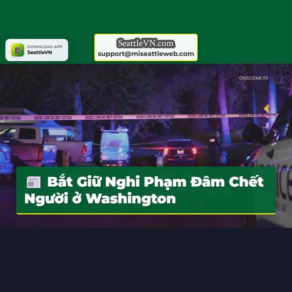 Bắt Giữ Nghi Phạm Đâm Chết Người ở Washington