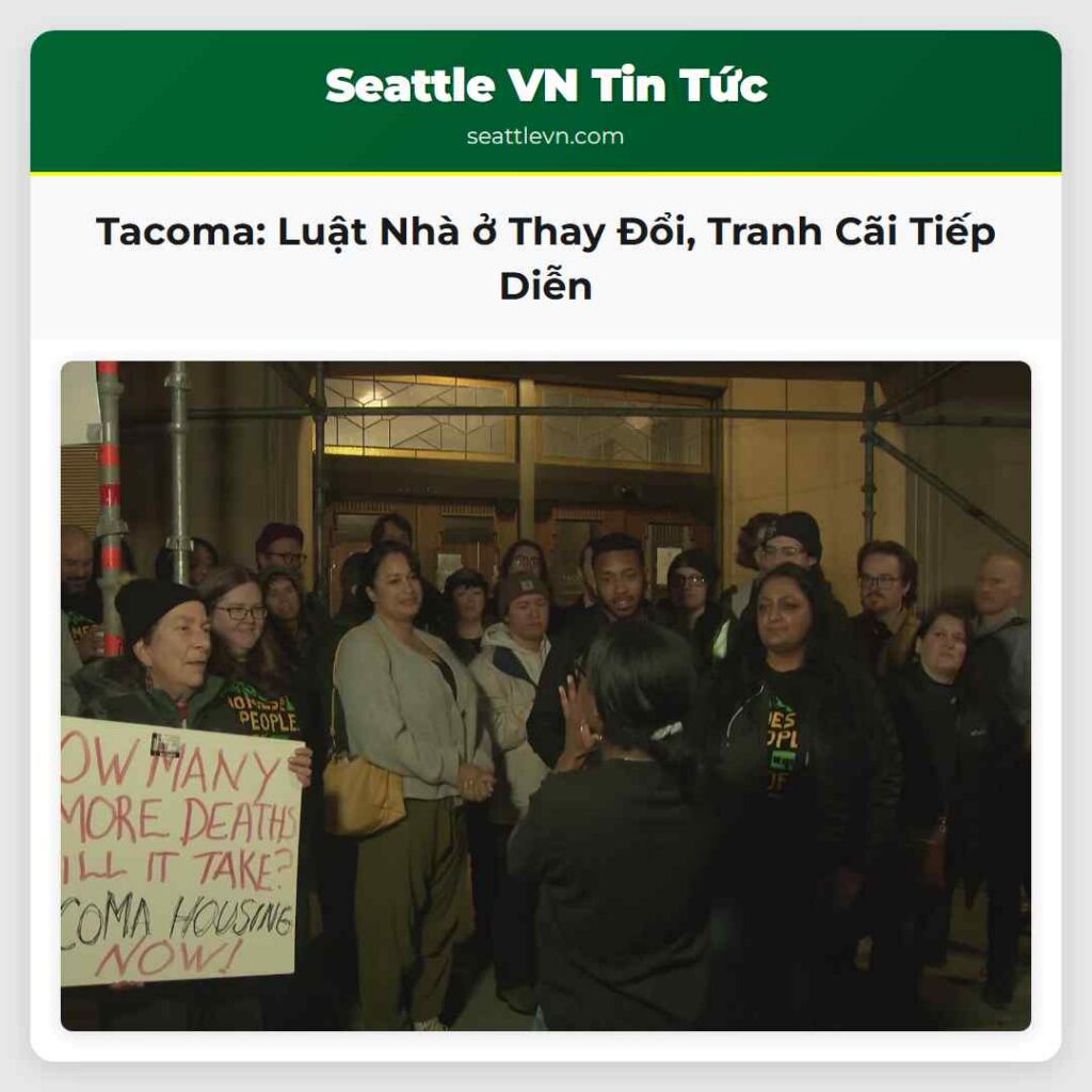 Tacoma: Luật Nhà ở Thay Đổi, Tranh Cãi Tiếp Diễn