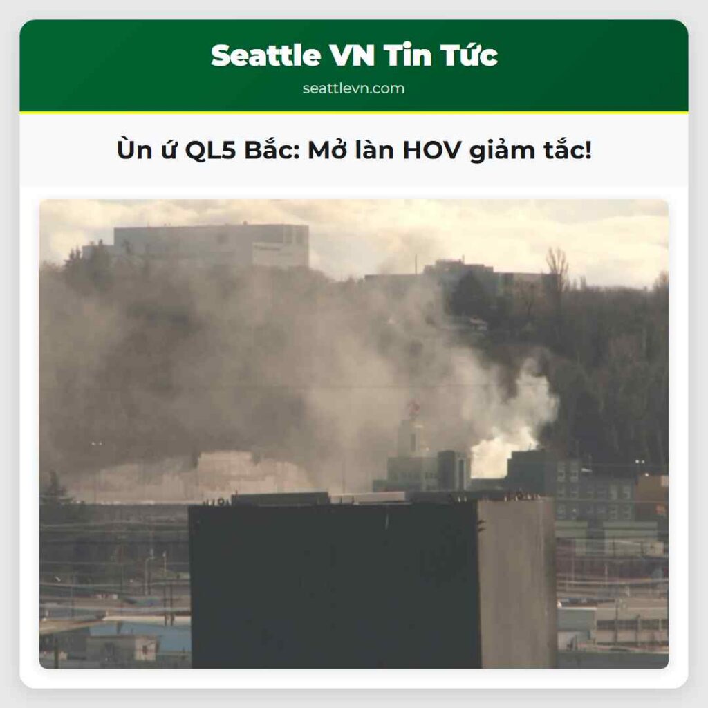 Ùn ứ QL5 Bắc: Mở làn HOV giảm tắc!