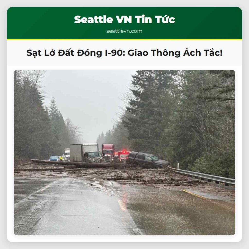 Sạt Lở Đất Đóng I-90: Giao Thông Ách Tắc!