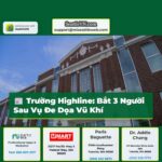 Trường Highline Dỡ bỏ phong tỏa sau vụ việc liên quan đến vũ khí 3 người bị bắt