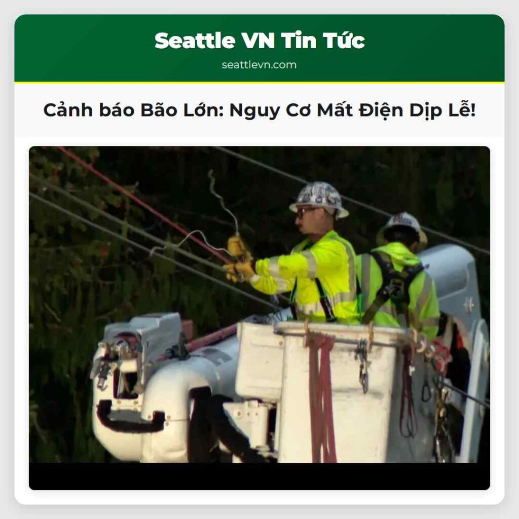 Cảnh báo Bão Lớn: Nguy Cơ Mất Điện Dịp Lễ!