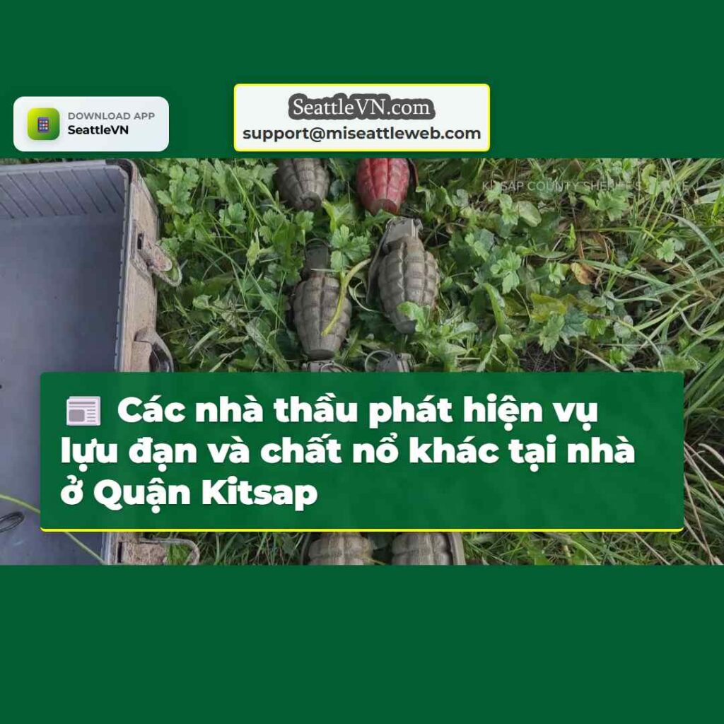 Các nhà thầu phát hiện vụ lựu đạn và chất nổ khác