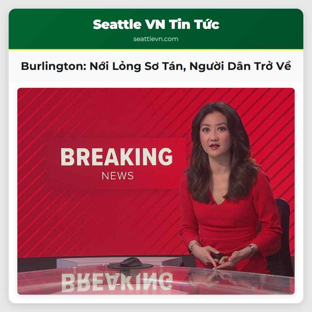 Burlington: Nới Lỏng Sơ Tán, Người Dân Trở Về