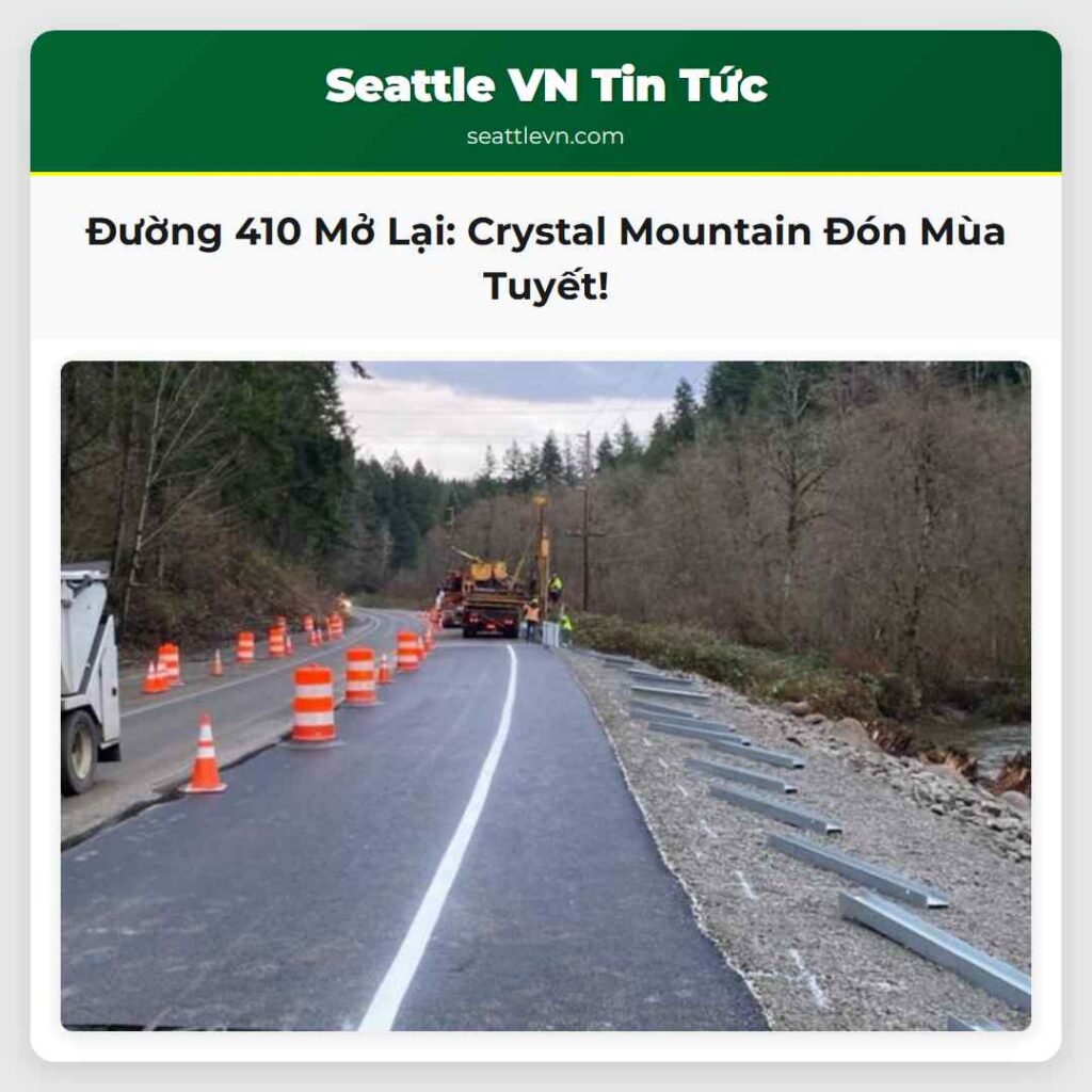 Đường 410 Mở Lại: Crystal Mountain Đón Mùa Tuyết!