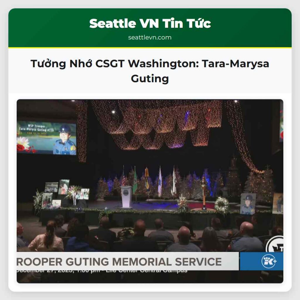 Tưởng Nhớ CSGT Washington: Tara-Marysa Guting