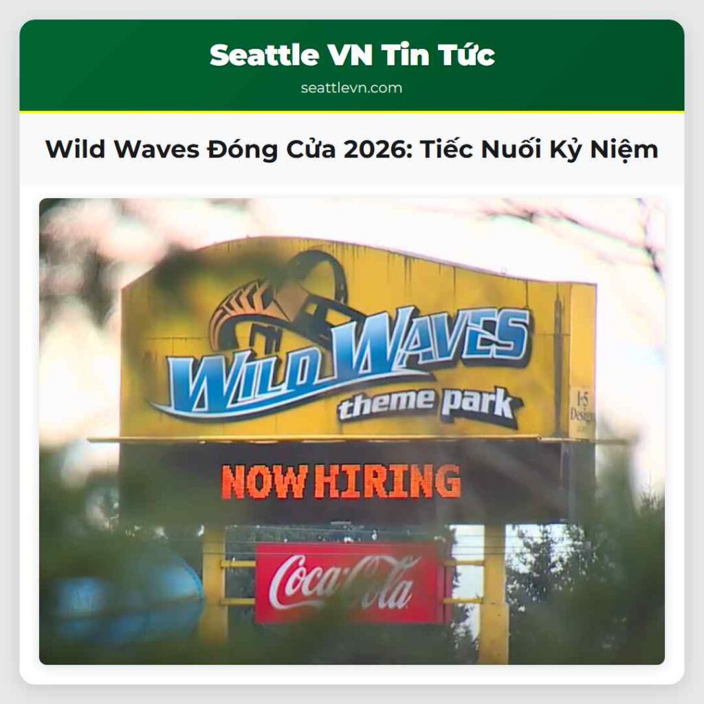 Wild Waves Đóng Cửa 2026: Tiếc Nuối Kỷ Niệm