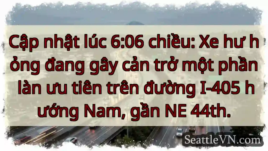 Tắc đường I-405 Nam! Cẩn thận!