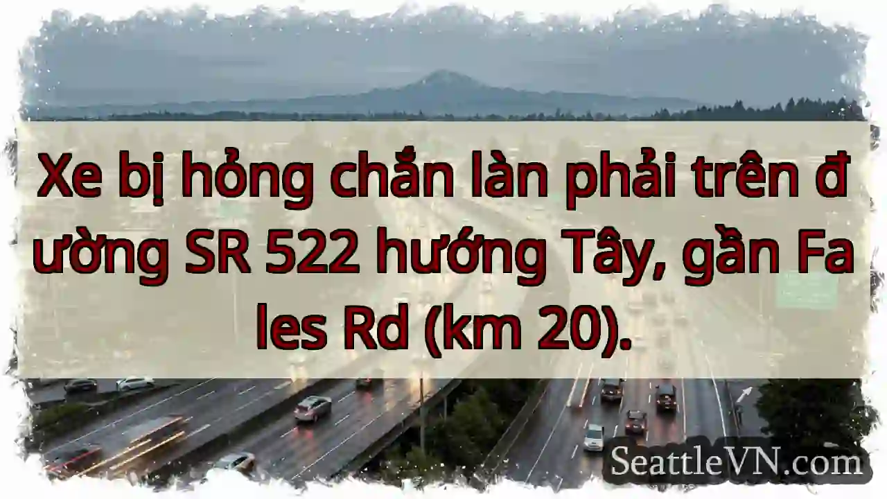 SR 522 Tây: Xe hư, tắc đường!