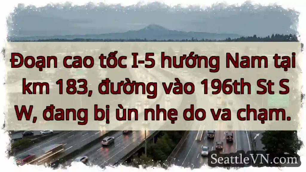 Ùn xe I-5 Nam, 196th SW