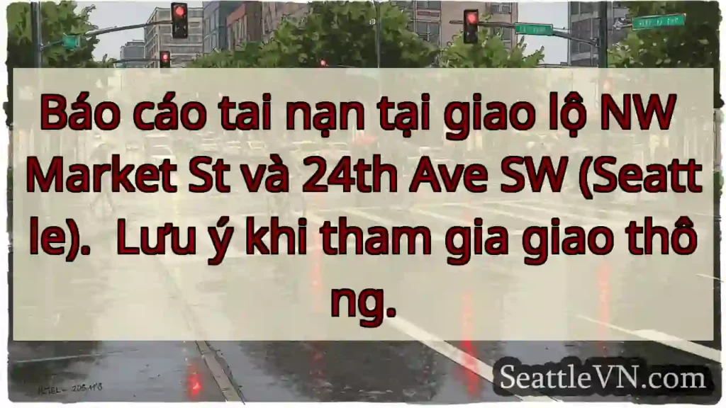 Cảnh báo tai nạn! NW Market &amp; 24th Ave.