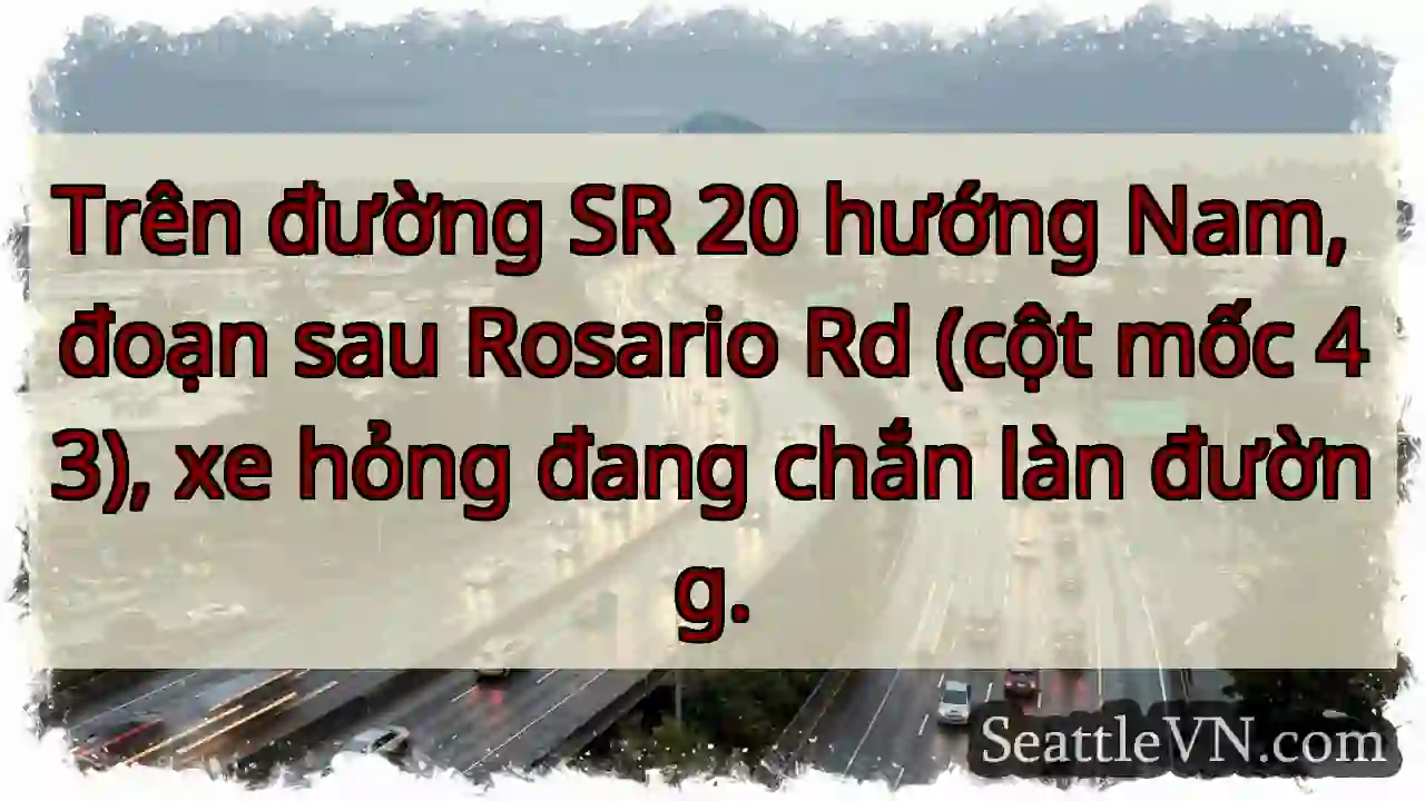 SR 20 Nam: Xe hỏng! Chú ý!