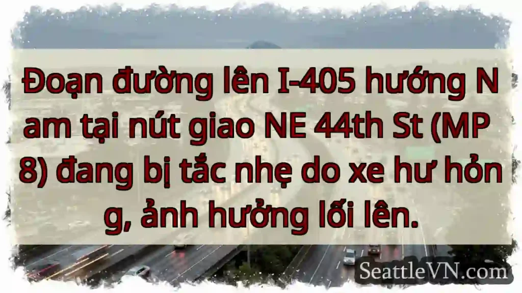 Tắc nhẹ I-405 Nam - NE 44th St