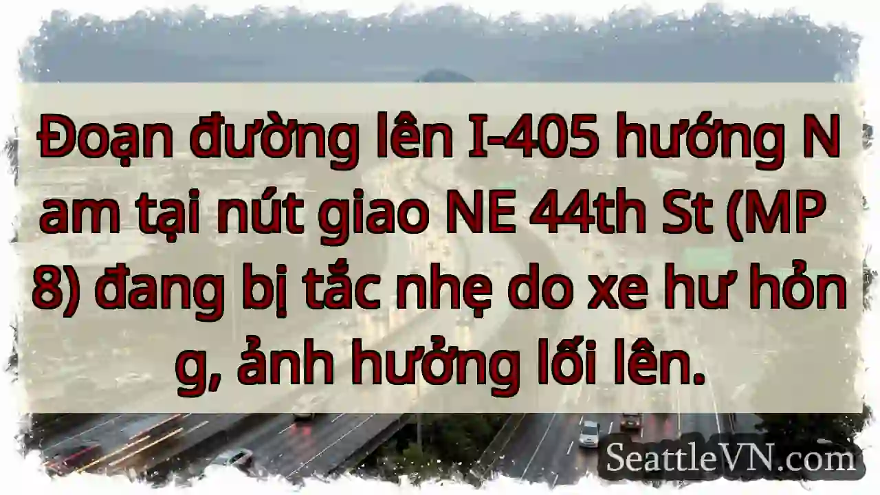 Tắc nhẹ I-405 Nam - NE 44th St