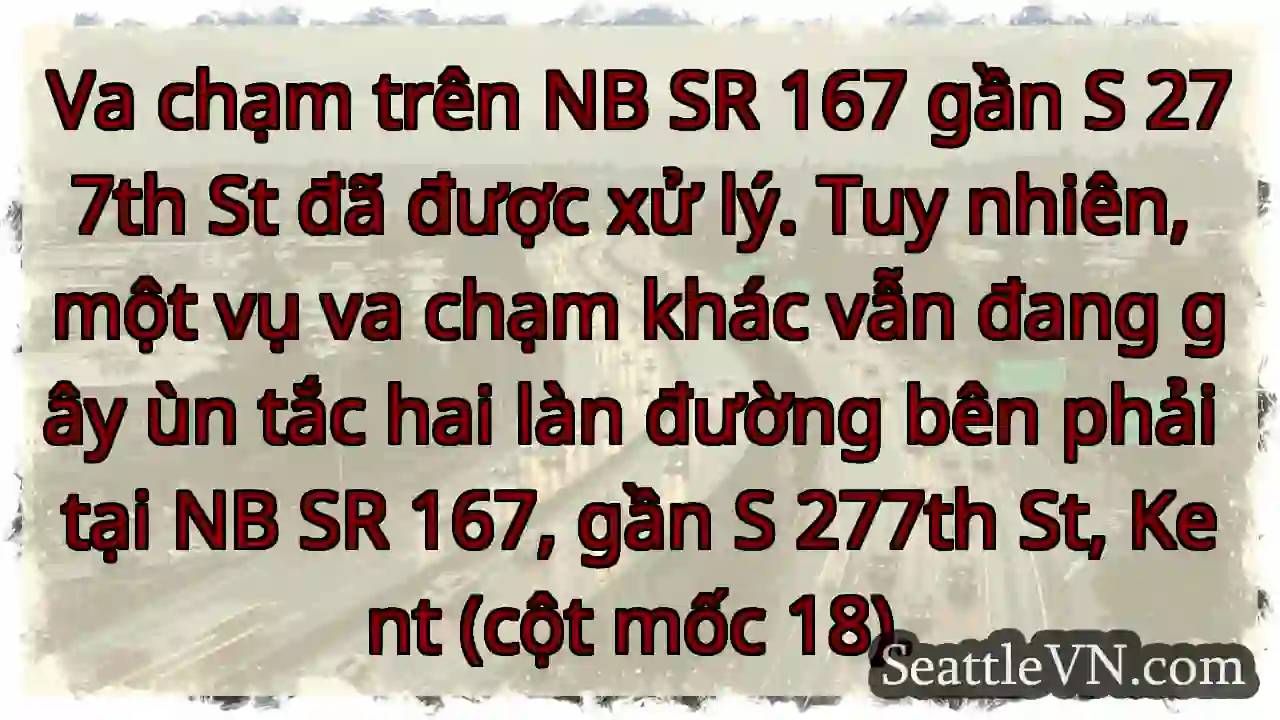 NB 167: Va chạm gây ùn tắc!