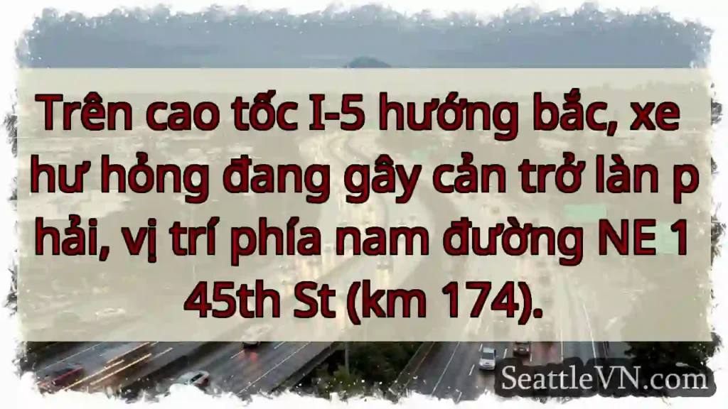 Tốc độ chậm - I-5 Bắc, km 174