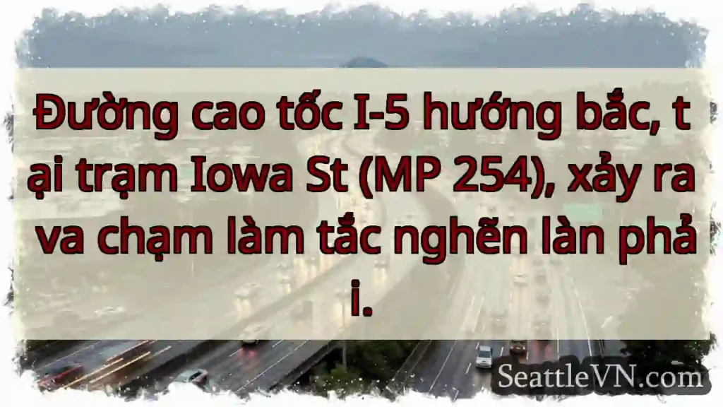 Tắc đường I-5 Bắc, Iowa St!
